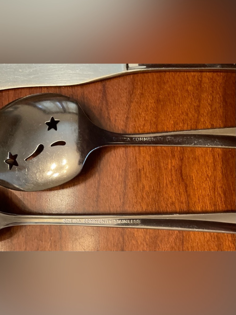 Mid-Century Twin Star Silverware set of 3 - Picture 6 of 9